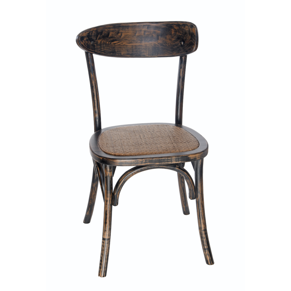 Chaise difforme cassidy black antique |  - Chaises