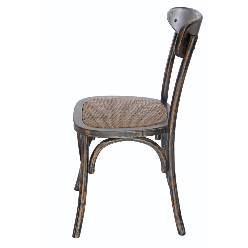 Chaise difforme cassidy black antique |  - Chaises