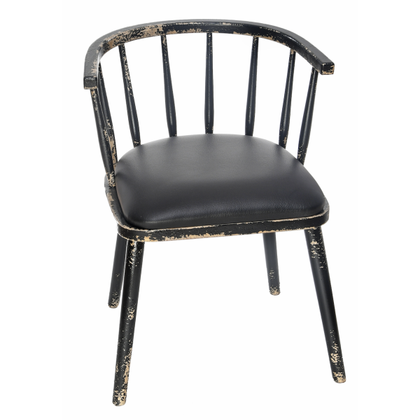 Chaise bistrot London noire |  - Chaises