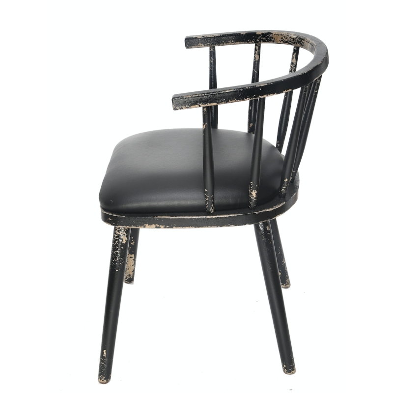 Chaise bistrot London noire |  - Chaises