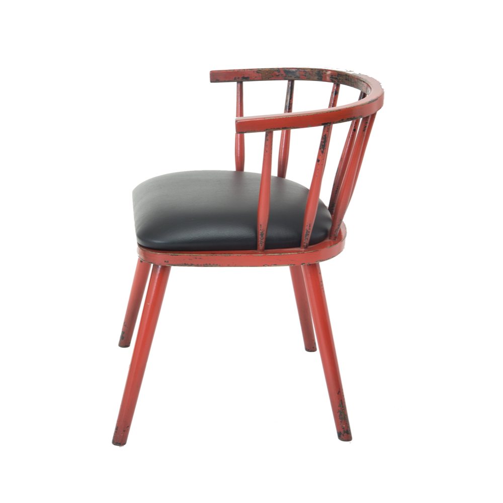 Chaise bistrot London rouge |  - Chaises