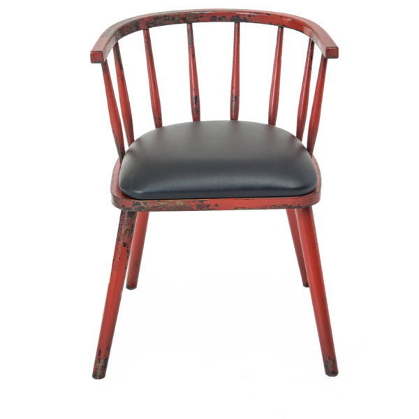 Chaise bistrot London rouge |  - Chaises