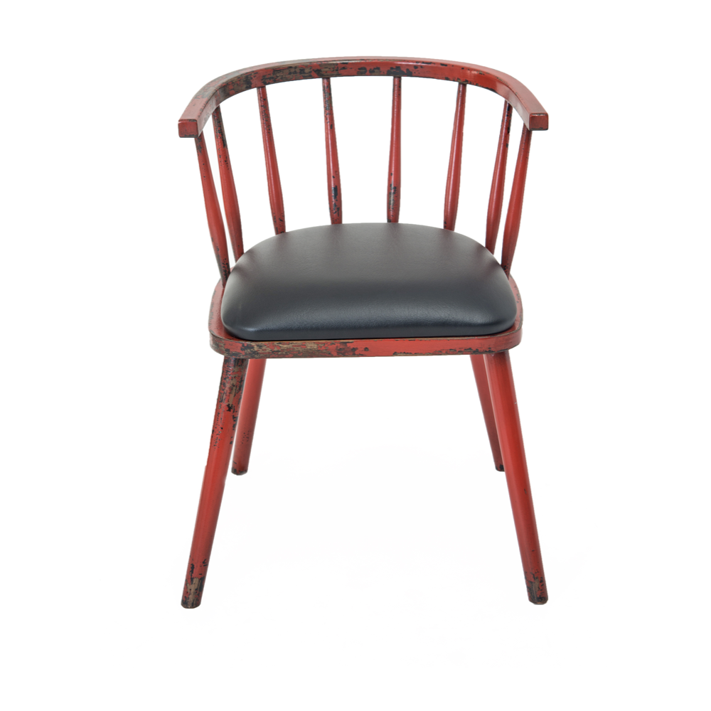 Chaise bistrot London rouge |  - Chaises