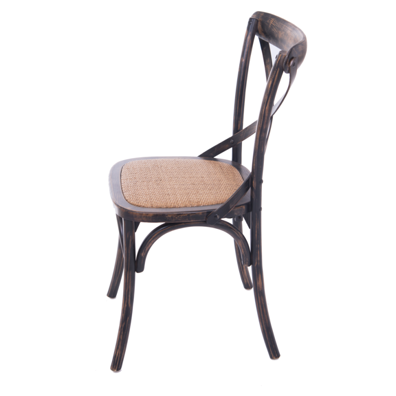 Chaise bistrot Cassidy brown antique |  - Chaises