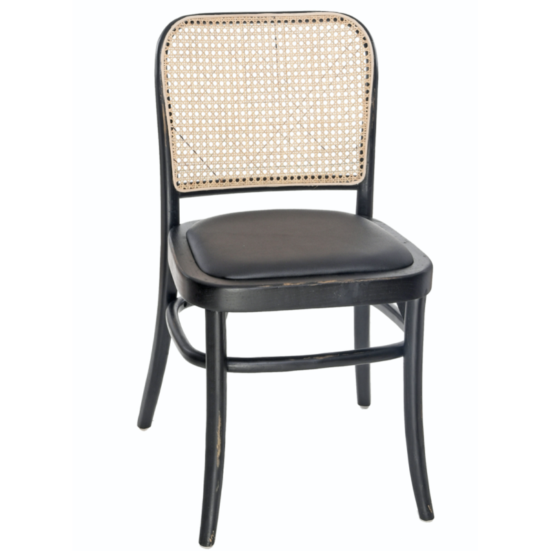Chaise Cannage Cassidy Black Antique |  - Boutique