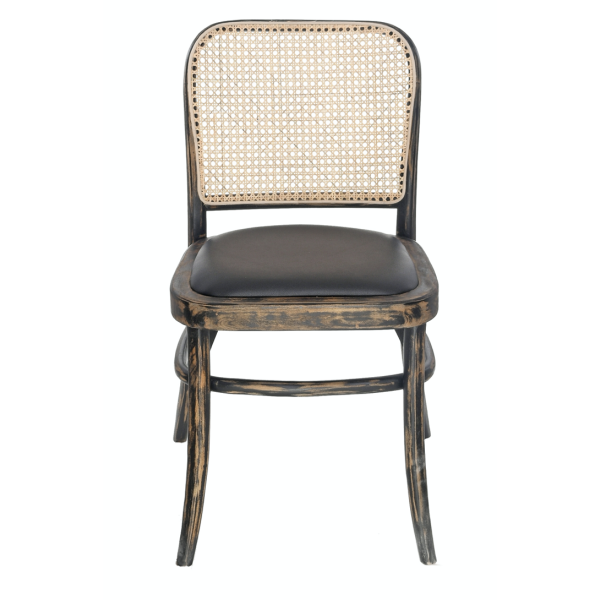 Chaise Cannage Cassidy Brown Antique |  - Chaises