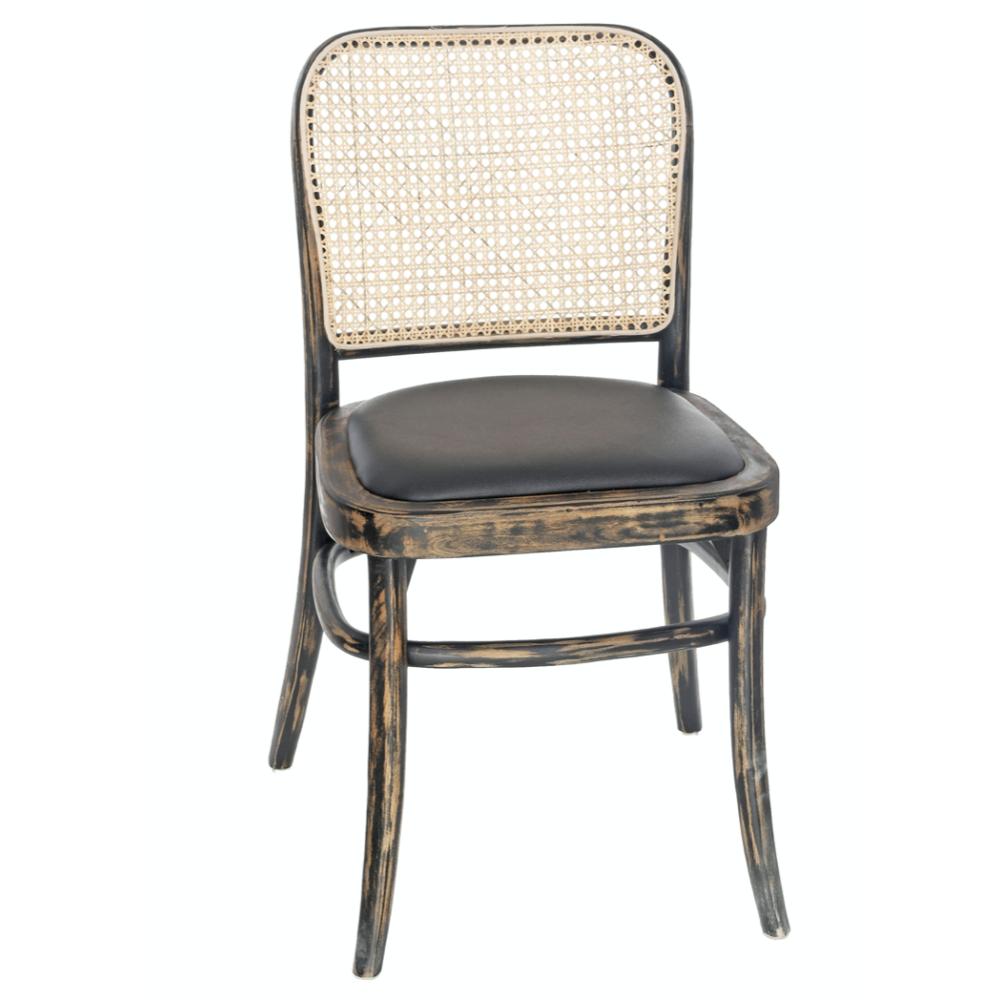 Chaise Cannage Cassidy Brown Antique |  - Chaises