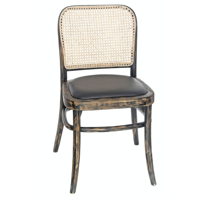 Chaise Cannage Cassidy Brown Antique |  - Chaises