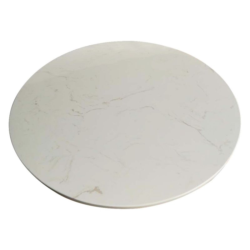Plateau de table rond marbre artificiel |  - Plateaux de table
