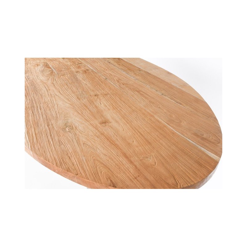 Table ovale Arya pied équerre | L'Empreinte - Tables à manger